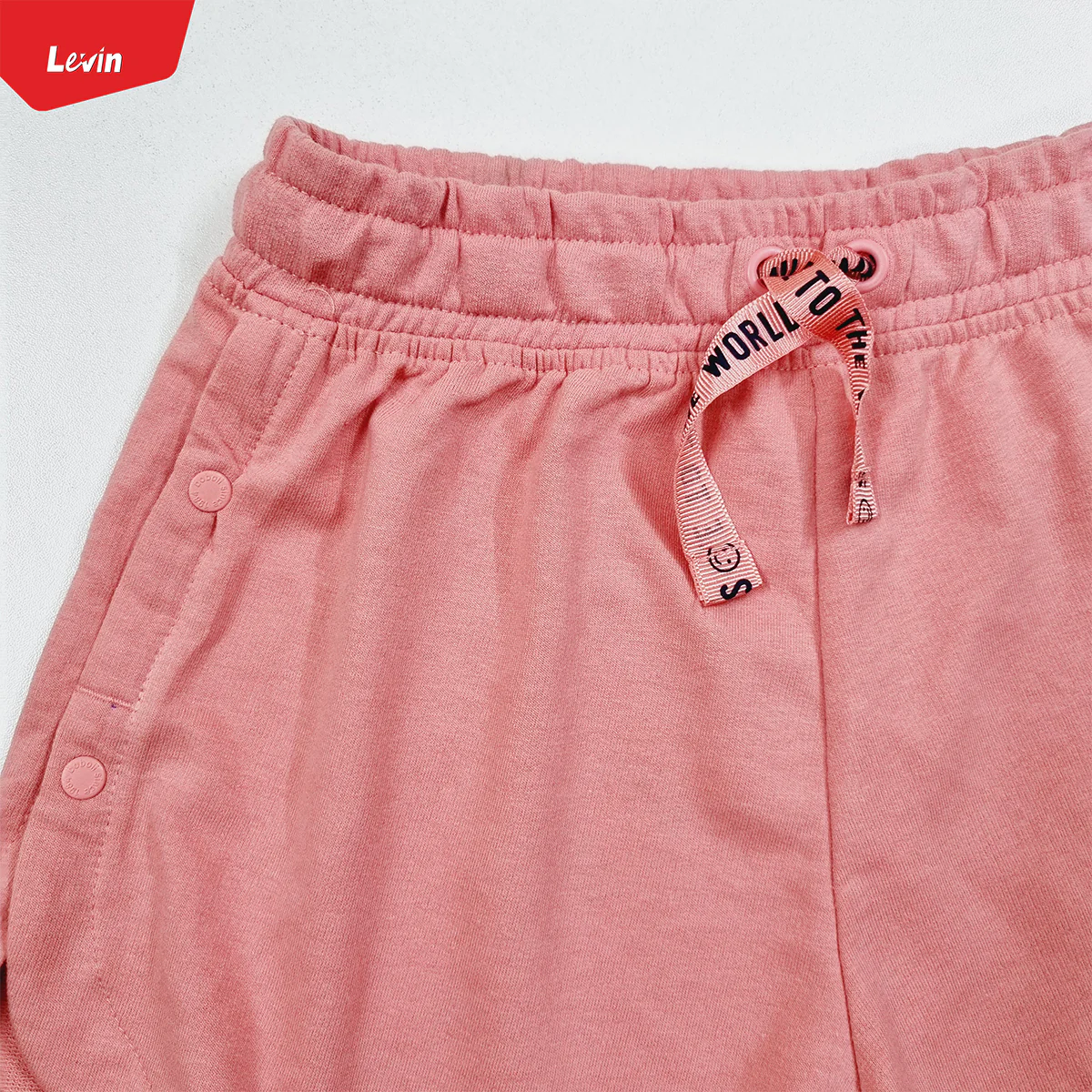 Teen Girls Side Button terry cotton short pant - Image 3