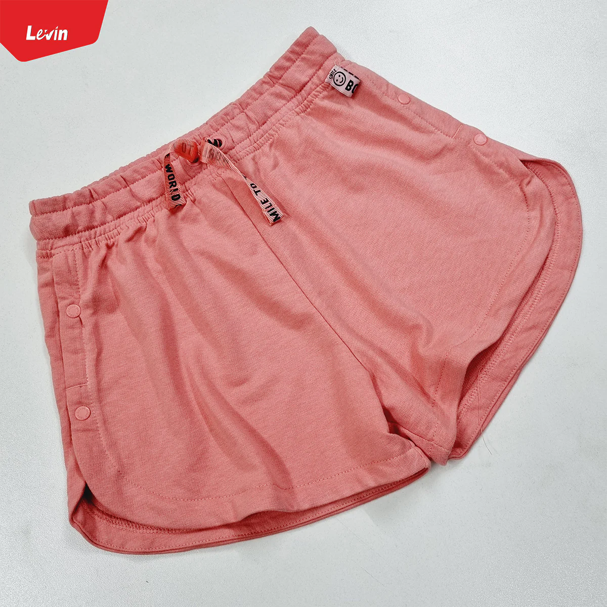 Teen Girls Side Button terry cotton short pant - Image 6
