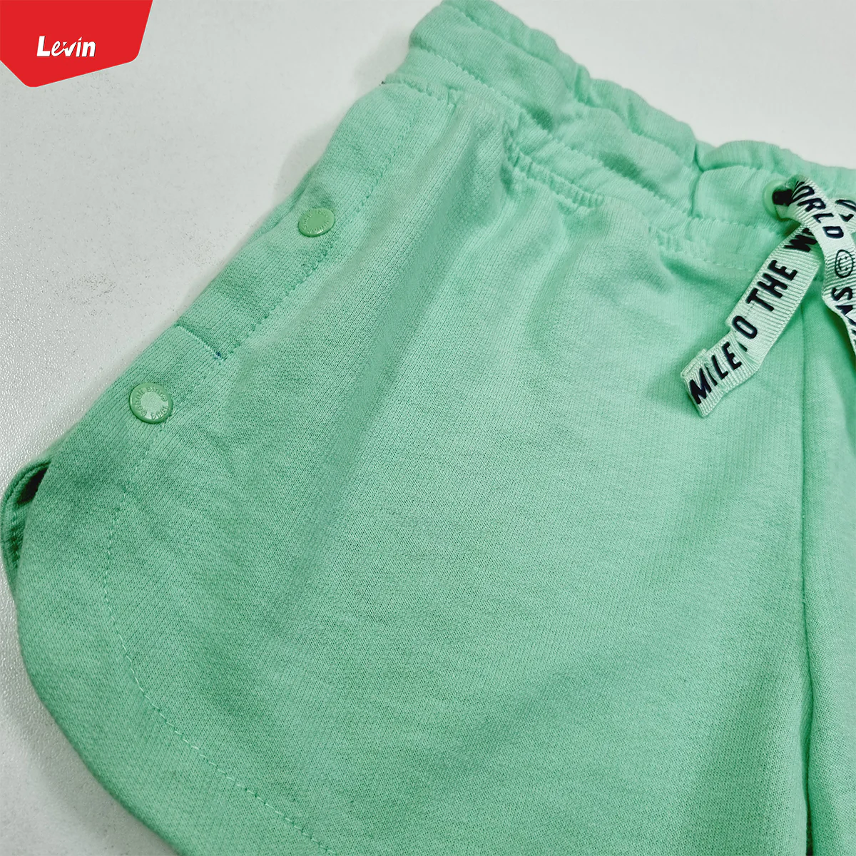 Teen Girls Side Button terry cotton short pant - Image 6
