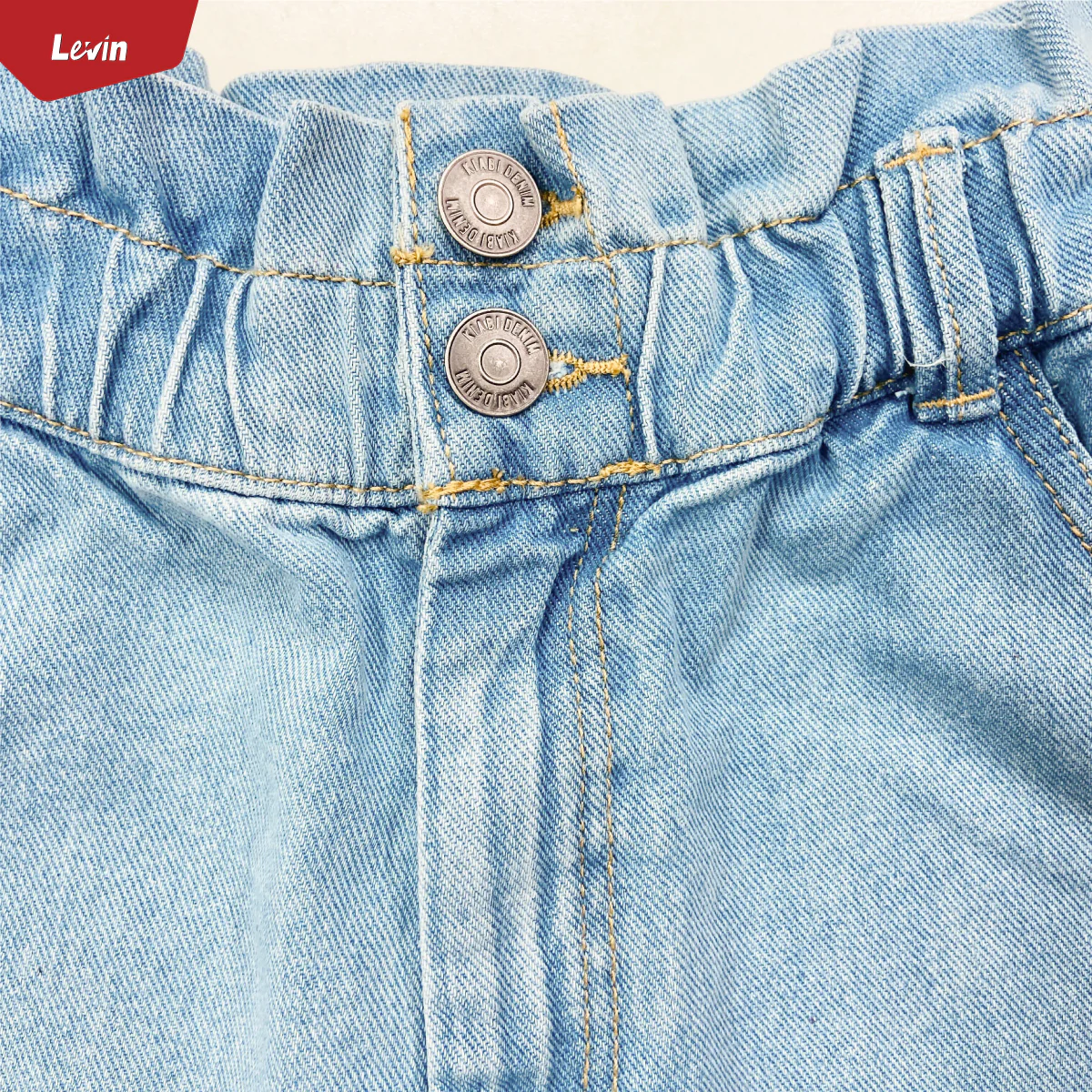 Teen Girl’s Mid Rise Casual Solid Denim Shorts - Image 6