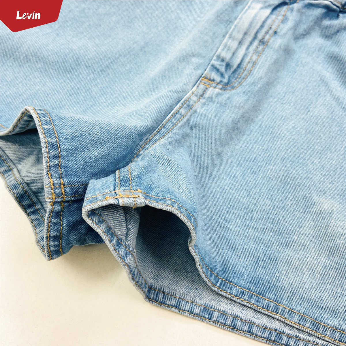 Teen Girl’s Mid Rise Casual Solid Denim Shorts - Image 8