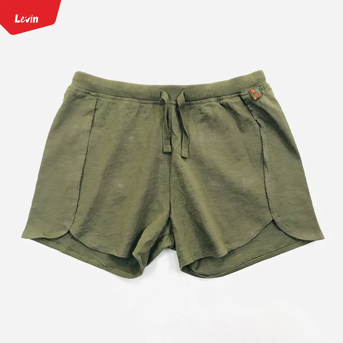 Teen Girls Solid Color Drawstring cotton shorts - Image 6