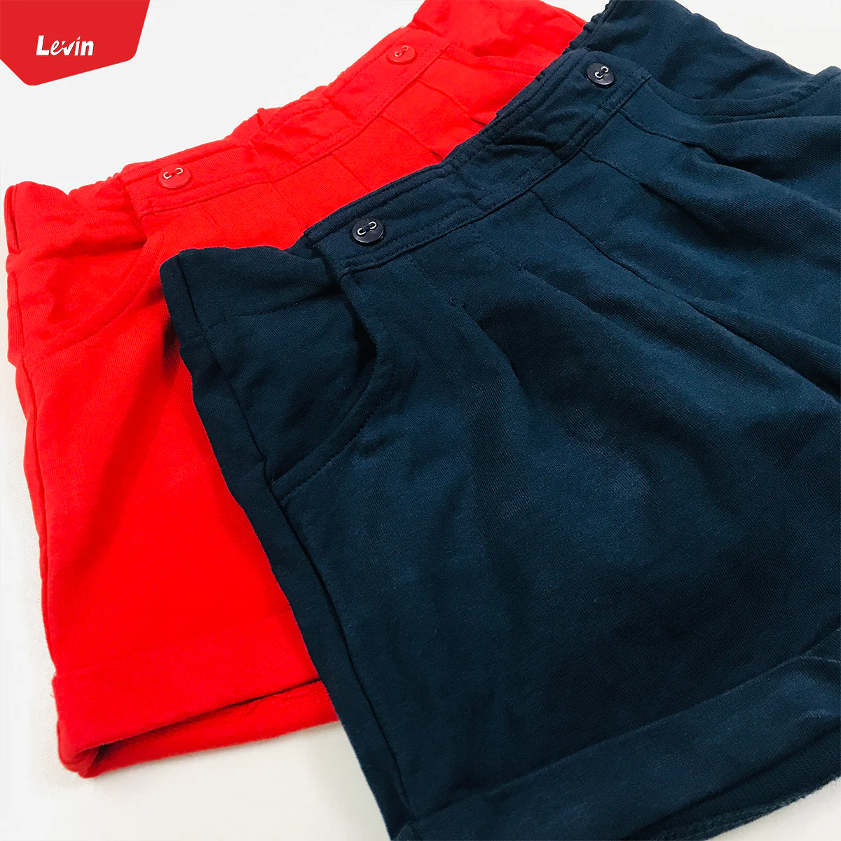 Teen Girls Solid Color terry cotton short pant - Image 3
