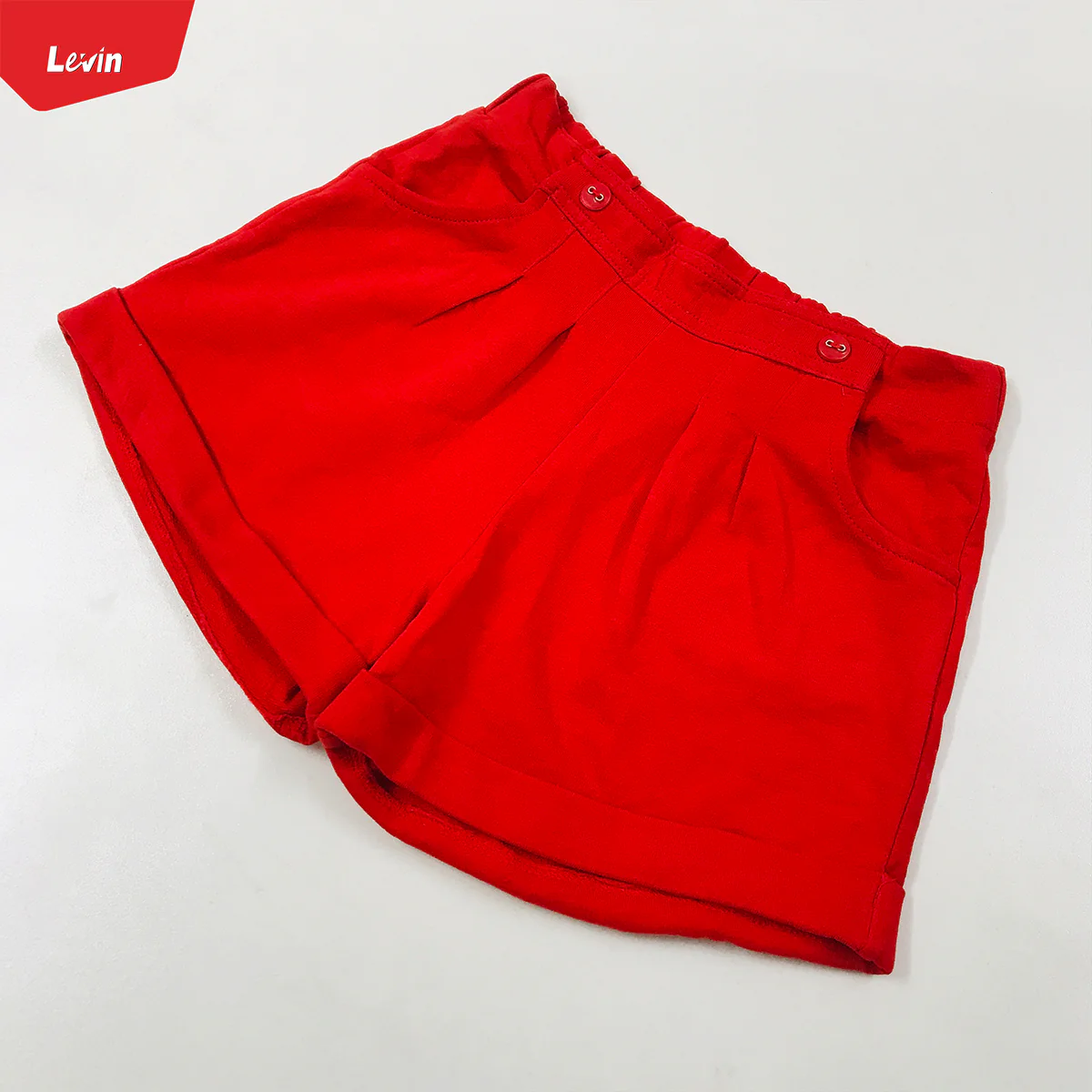 Teen Girls Solid Color terry cotton short pant - Image 4