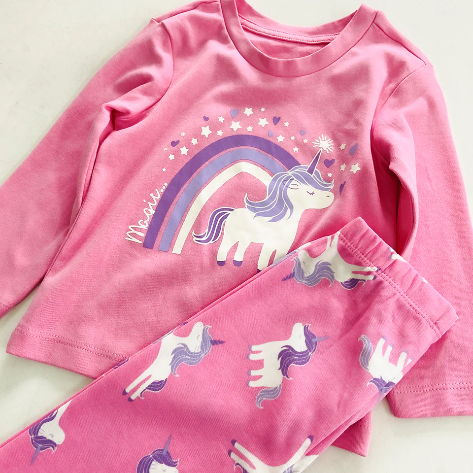 Toddler Baby 2 pcs Long Sleeve Pajama Set - Image 9