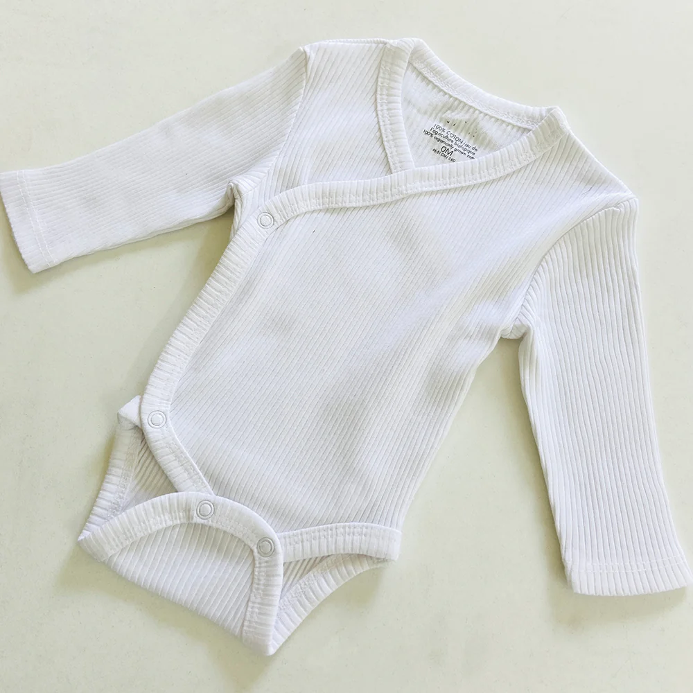 Toddler Baby Cotton Rib Long Sleeve Bodysuit Romper - Image 12