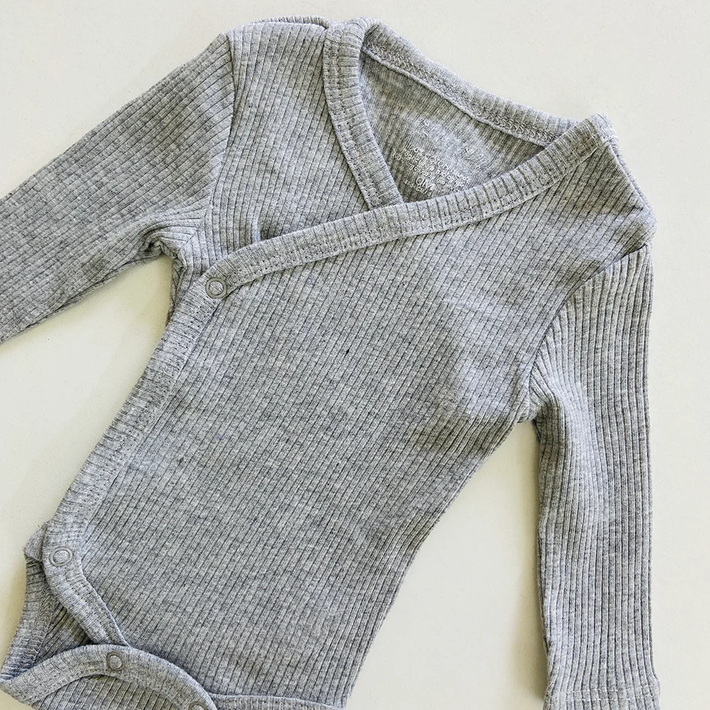 Toddler Baby Cotton Rib Long Sleeve Bodysuit Romper - Image 14
