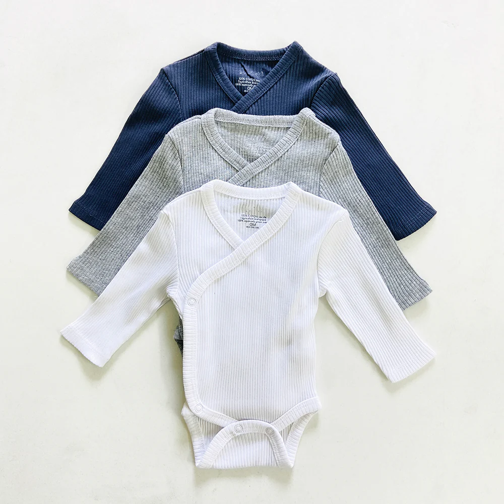 Toddler Baby Cotton Rib Long Sleeve Bodysuit Romper - Image 6
