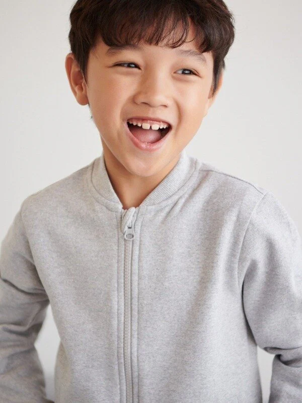Toddler Baby Long Sleeve Bomber Sweatshirt - Image 3