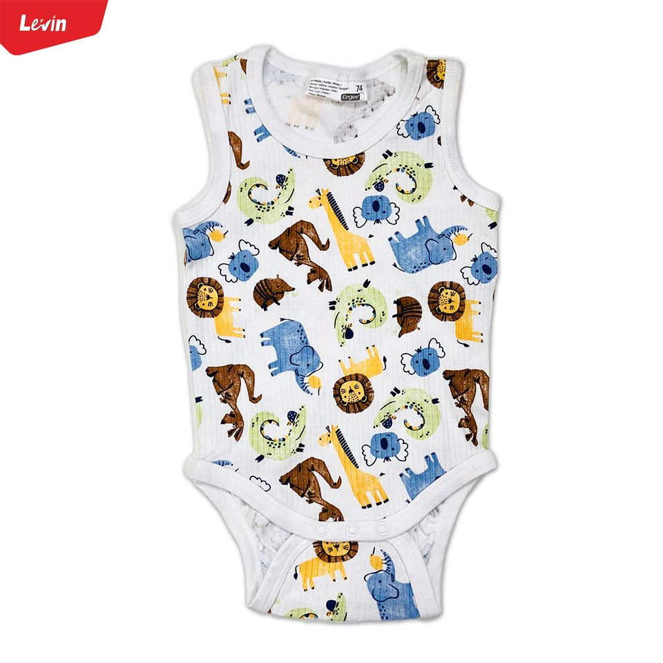 Toddler Baby Ribbed Sleeveless Cotton Romper - Image 10