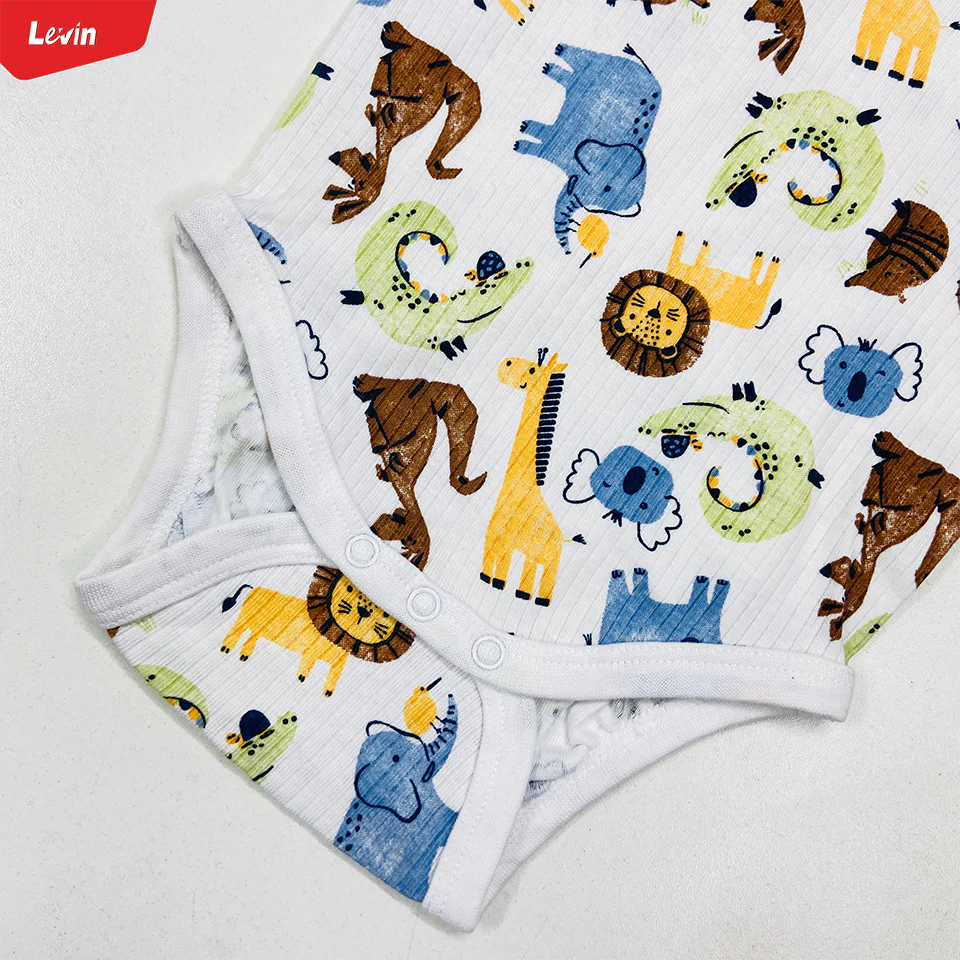 Toddler Baby Ribbed Sleeveless Cotton Romper - Image 8