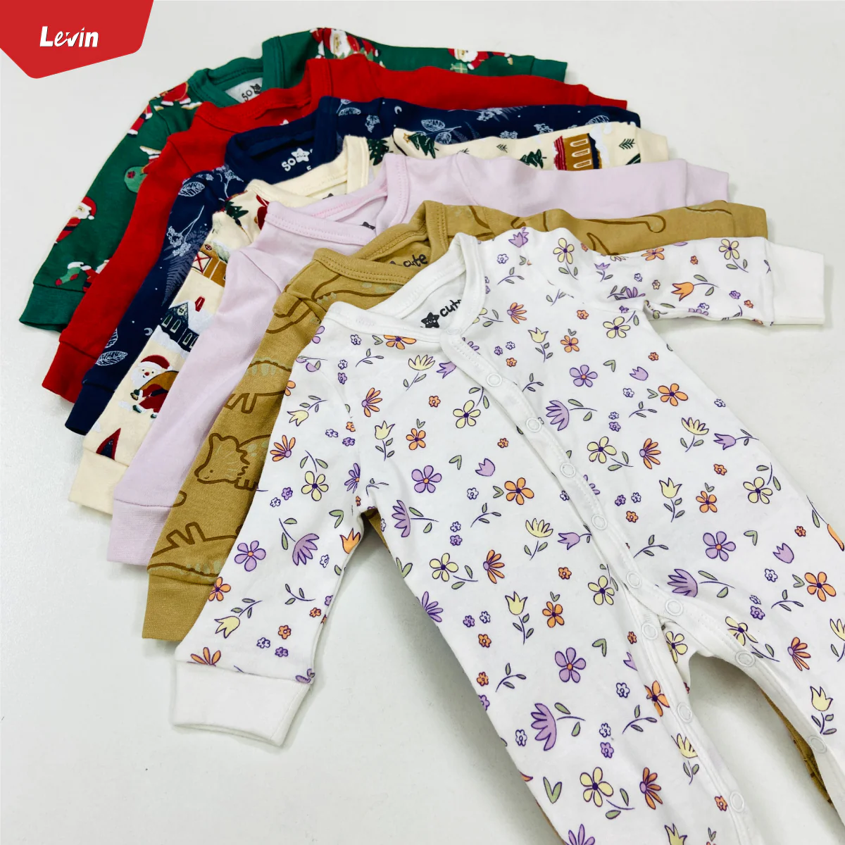 Toddler Baby Unisex Full Sleeve Cotton Full Body Romper - Image 3