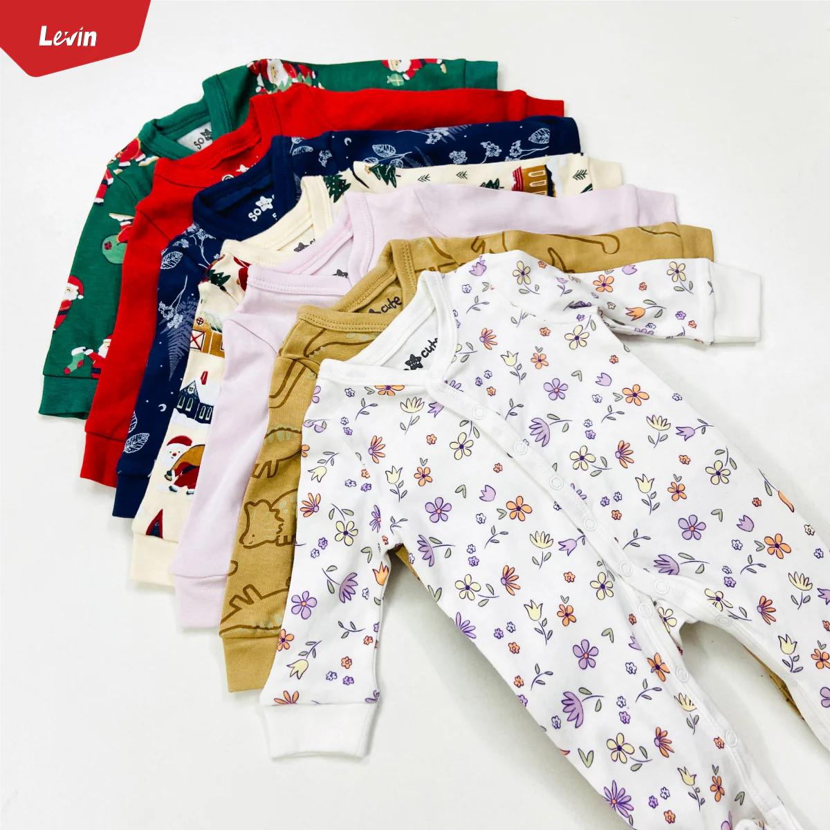 Toddler Baby Unisex Full Sleeve Cotton Full Body Romper - Image 35