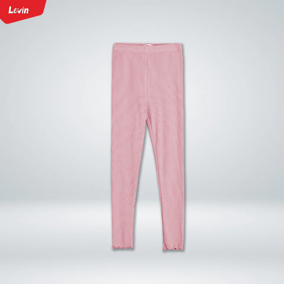 Toddler Girl Cotton Ribbed Lettuce Cuff Full-Length Leggings - Image 11