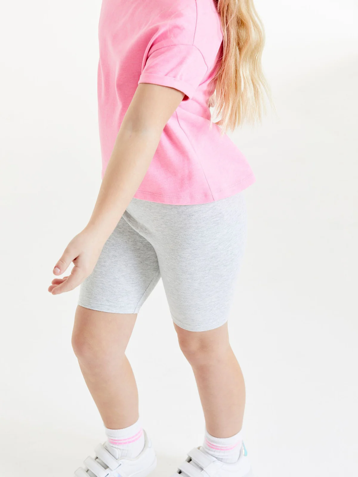 Toddlers and Young Girls Cotton‑Rich Soft & Stretchy Long Cycle Shorts - Image 8