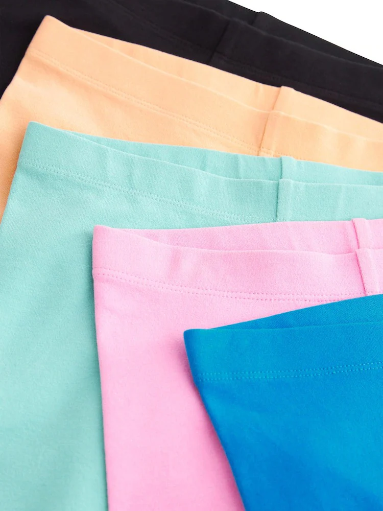 Pack of 3 Toddlers and Young Girls Cotton Cycle Shorts - Image 18