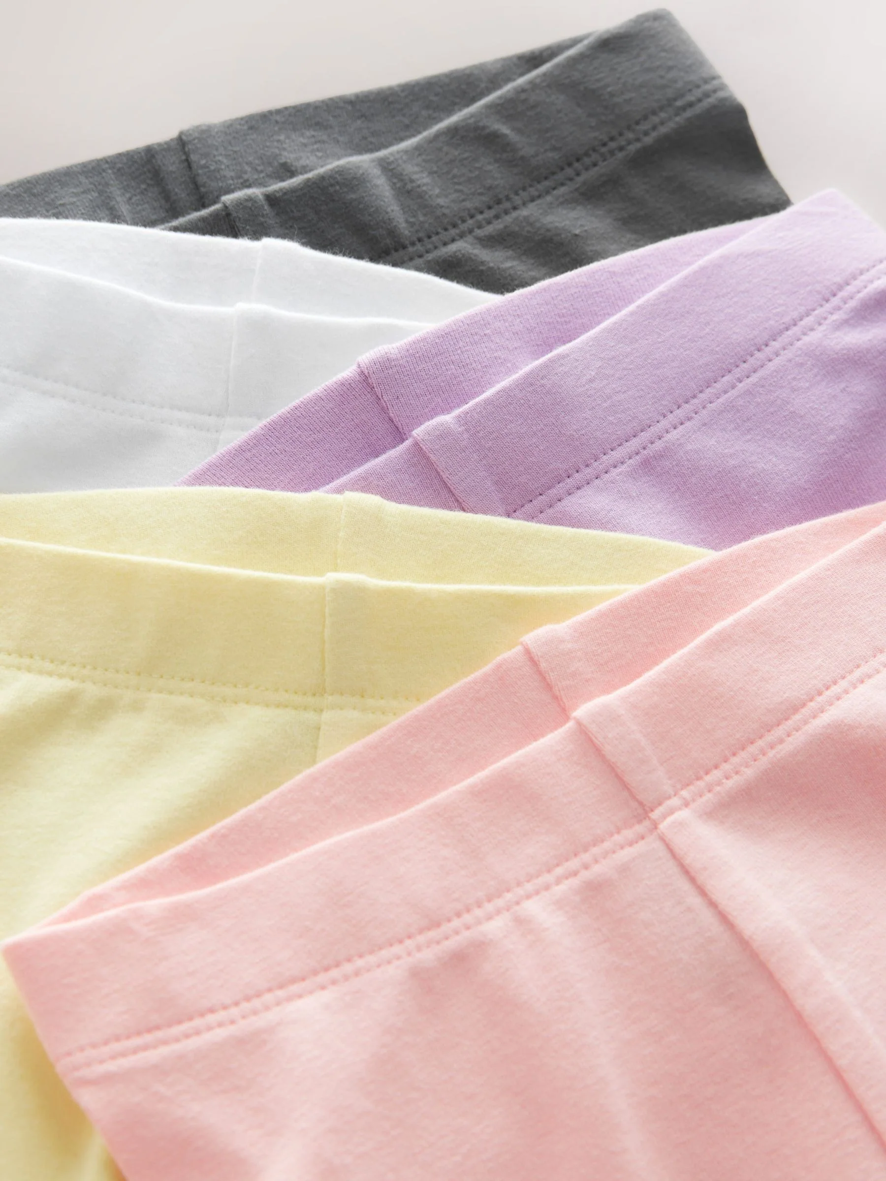 Pack of 3 Toddlers and Young Girls Cotton Cycle Shorts - Image 34