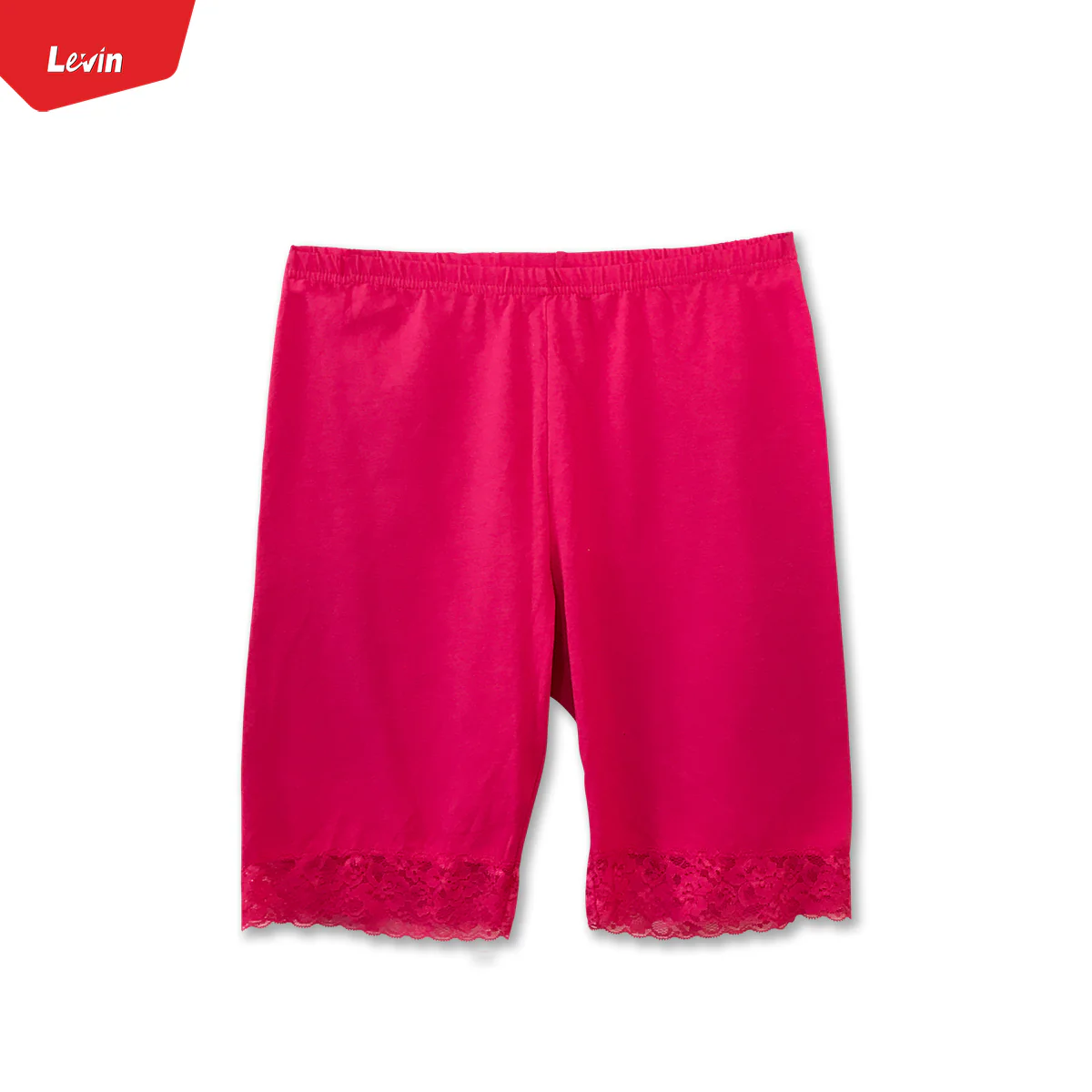 Women’s Cotton Blend Mid Waist Lace Trim Stretch Sports Bike Shorts - Image 10