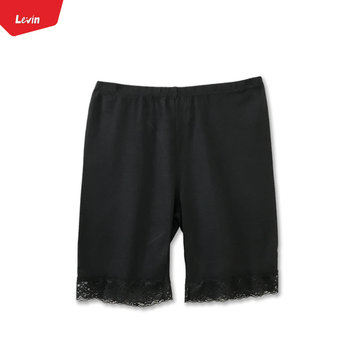 Women’s Cotton Blend Mid Waist Lace Trim Stretch Sports Bike Shorts - Image 12