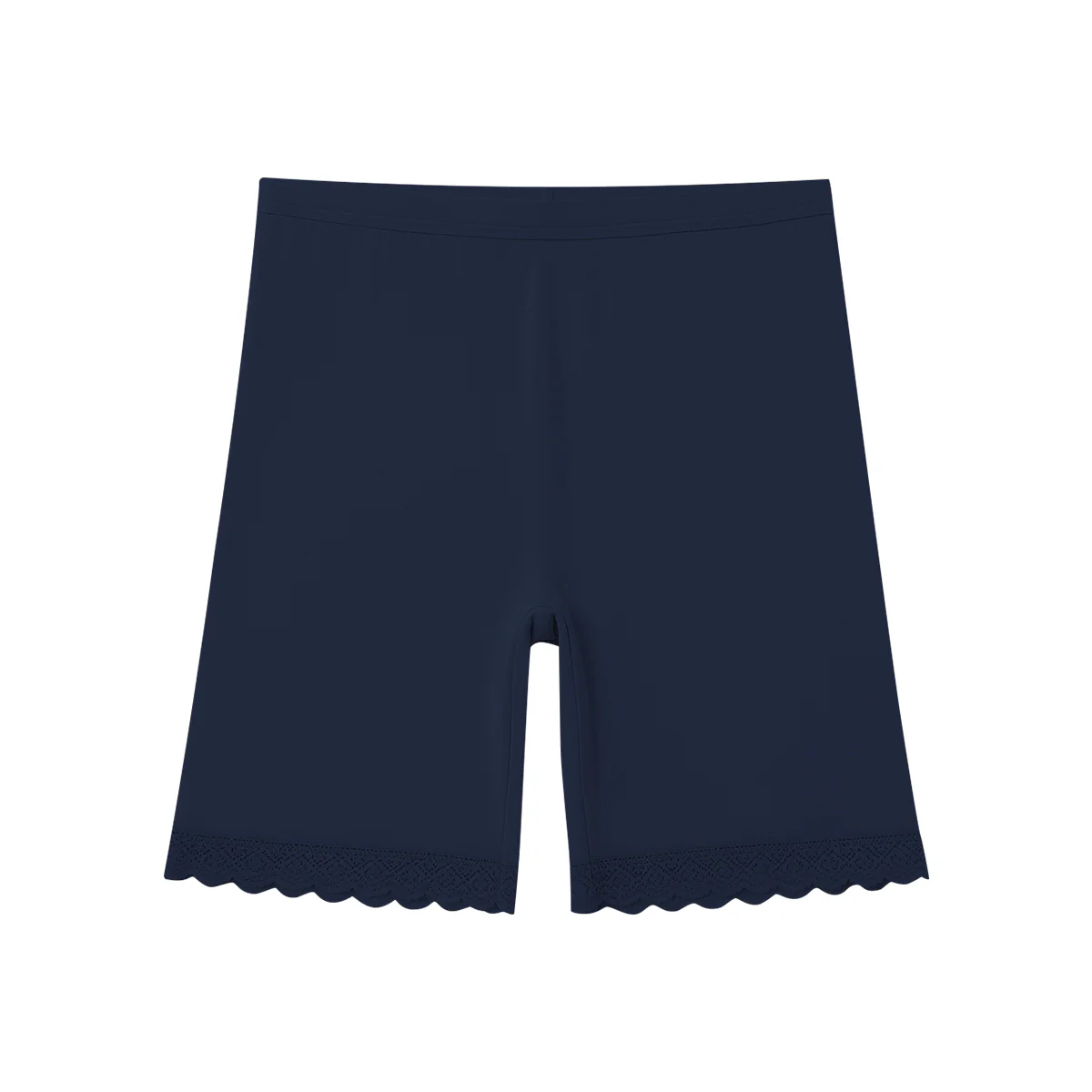 Women’s Cotton Mid Waist Lace Trim Stretch Shorts - Image 16