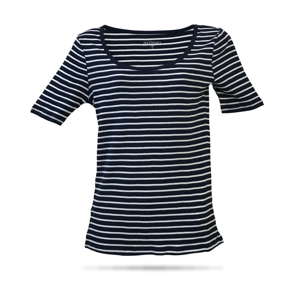 Women’s Cotton Ribbed Fitted Scoop Neck T-Shirts - Image 11