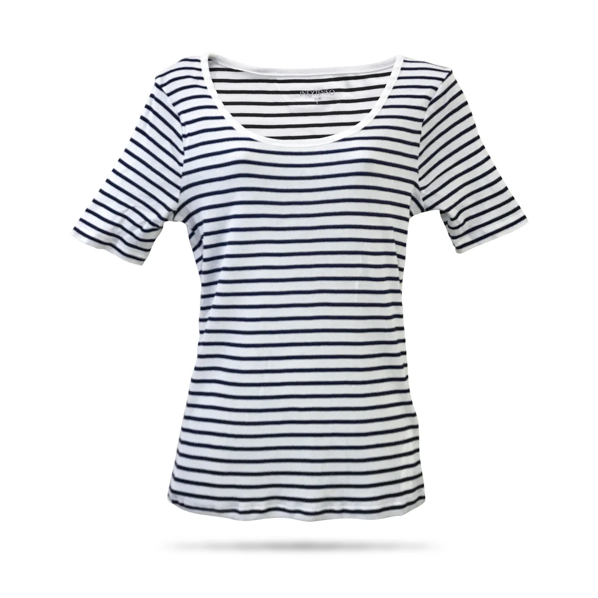 Women’s Cotton Ribbed Fitted Scoop Neck T-Shirts - Image 12