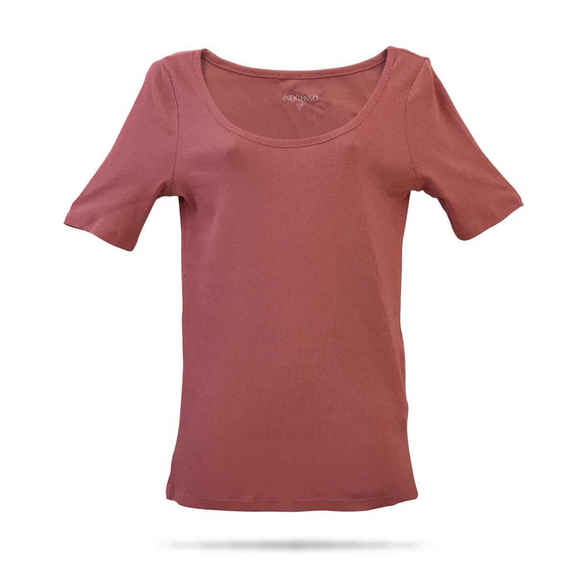 Women’s Cotton Ribbed Fitted Scoop Neck T-Shirts - Image 13