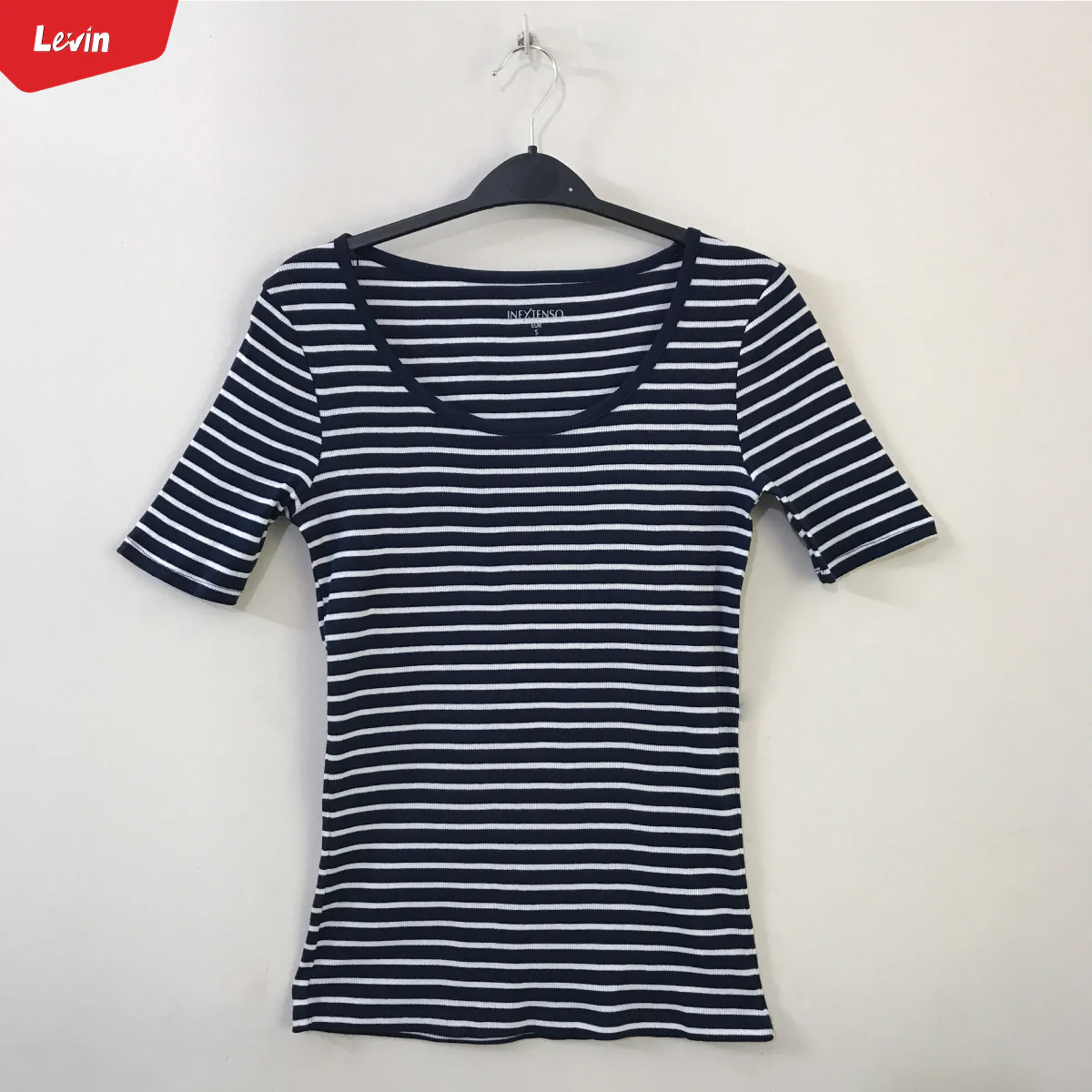 Women’s Cotton Ribbed Fitted Scoop Neck T-Shirts - Image 3