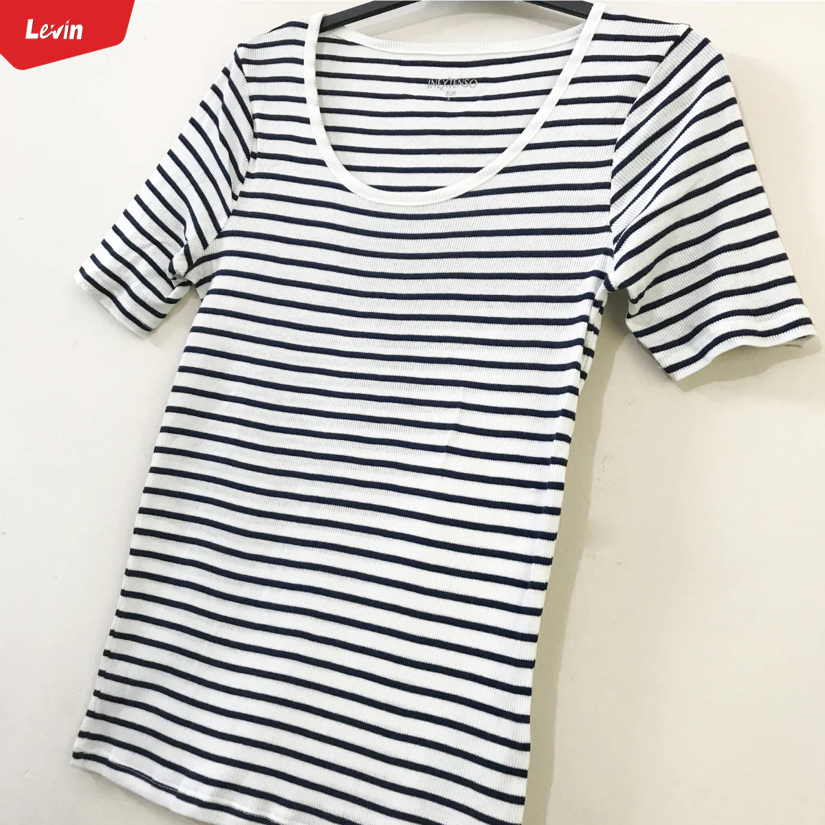 Women’s Cotton Ribbed Fitted Scoop Neck T-Shirts - Image 7
