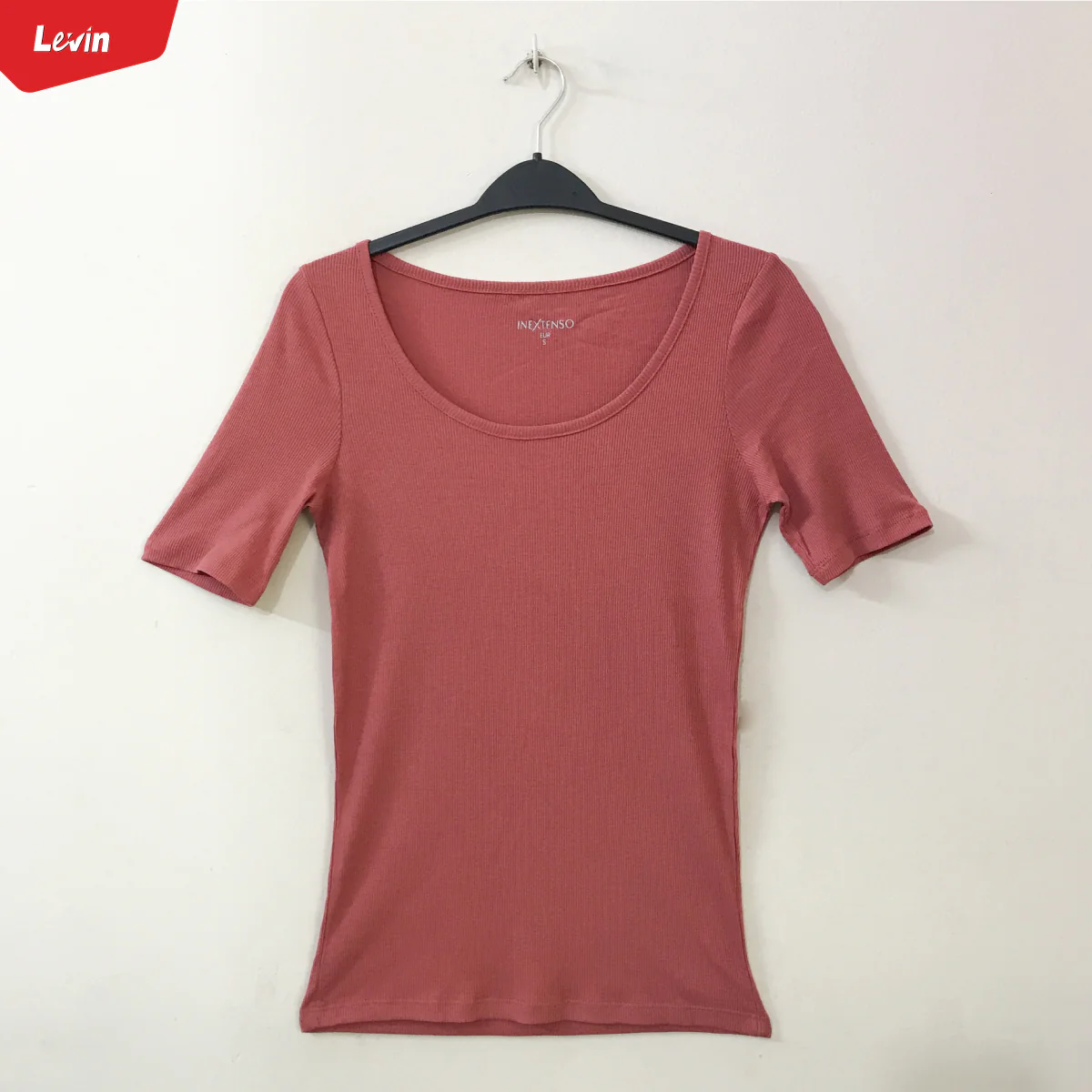Women’s Cotton Ribbed Fitted Scoop Neck T-Shirts - Image 9