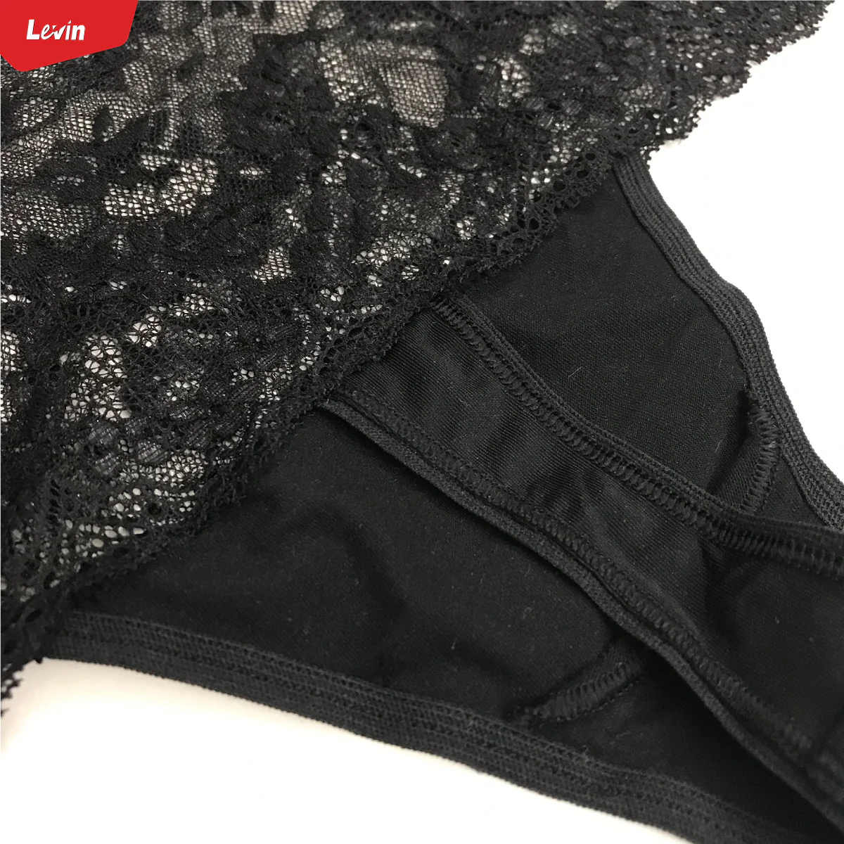 Women’s High Waisted Lace Top Sexy Thongs - Image 8