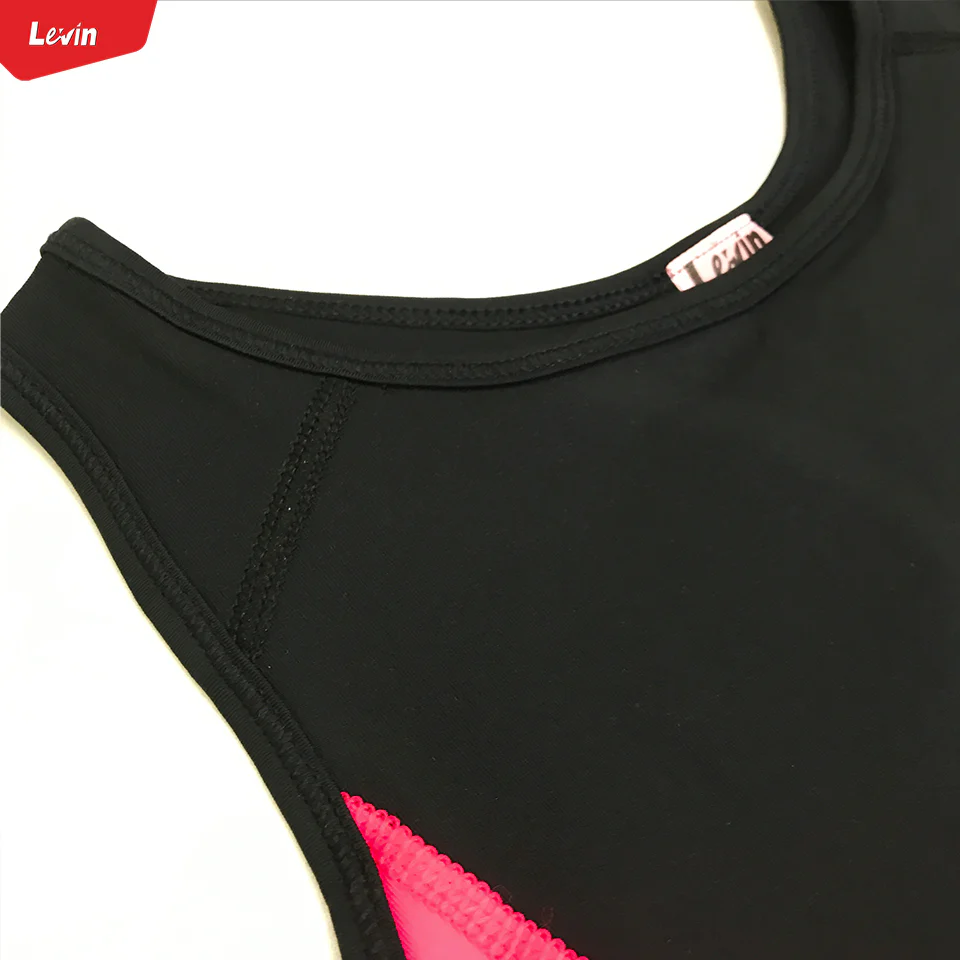 Womens Non Padded Racerback Compression T-Back Sports Bra - Image 3