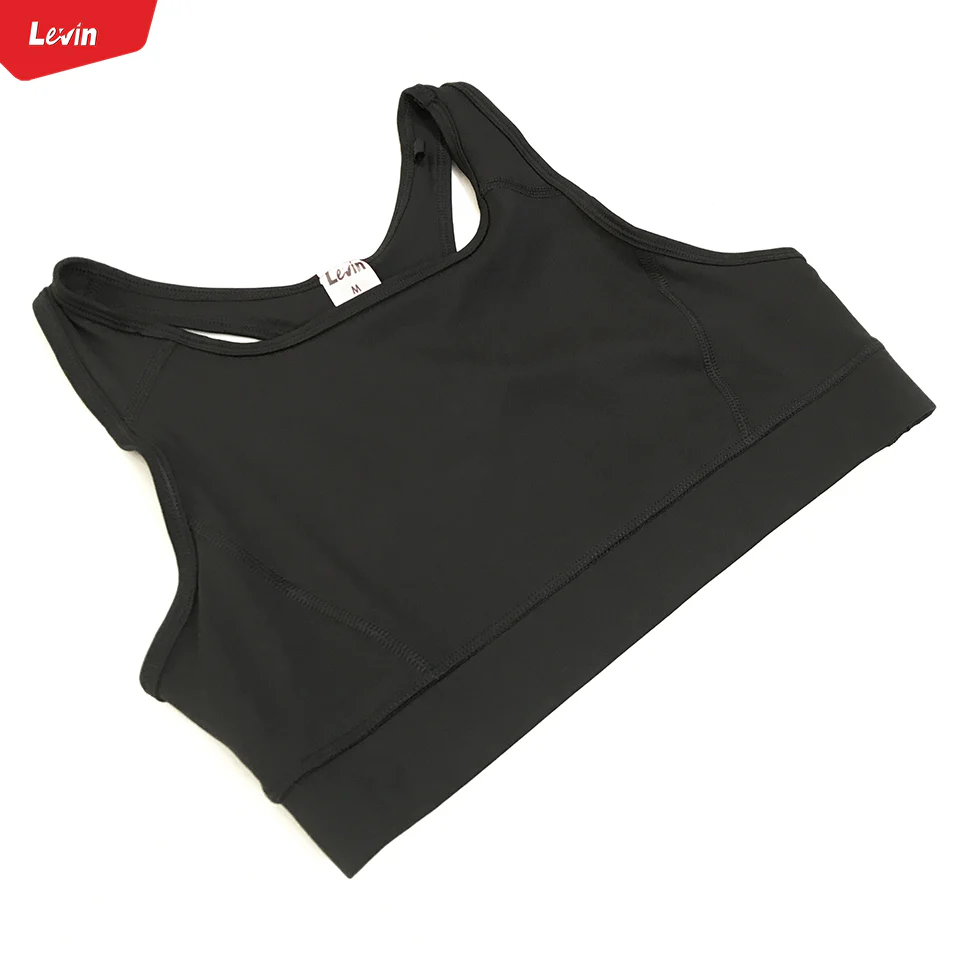 Womens Non Padded Racerback Compression T-Back Sports Bra - Image 9