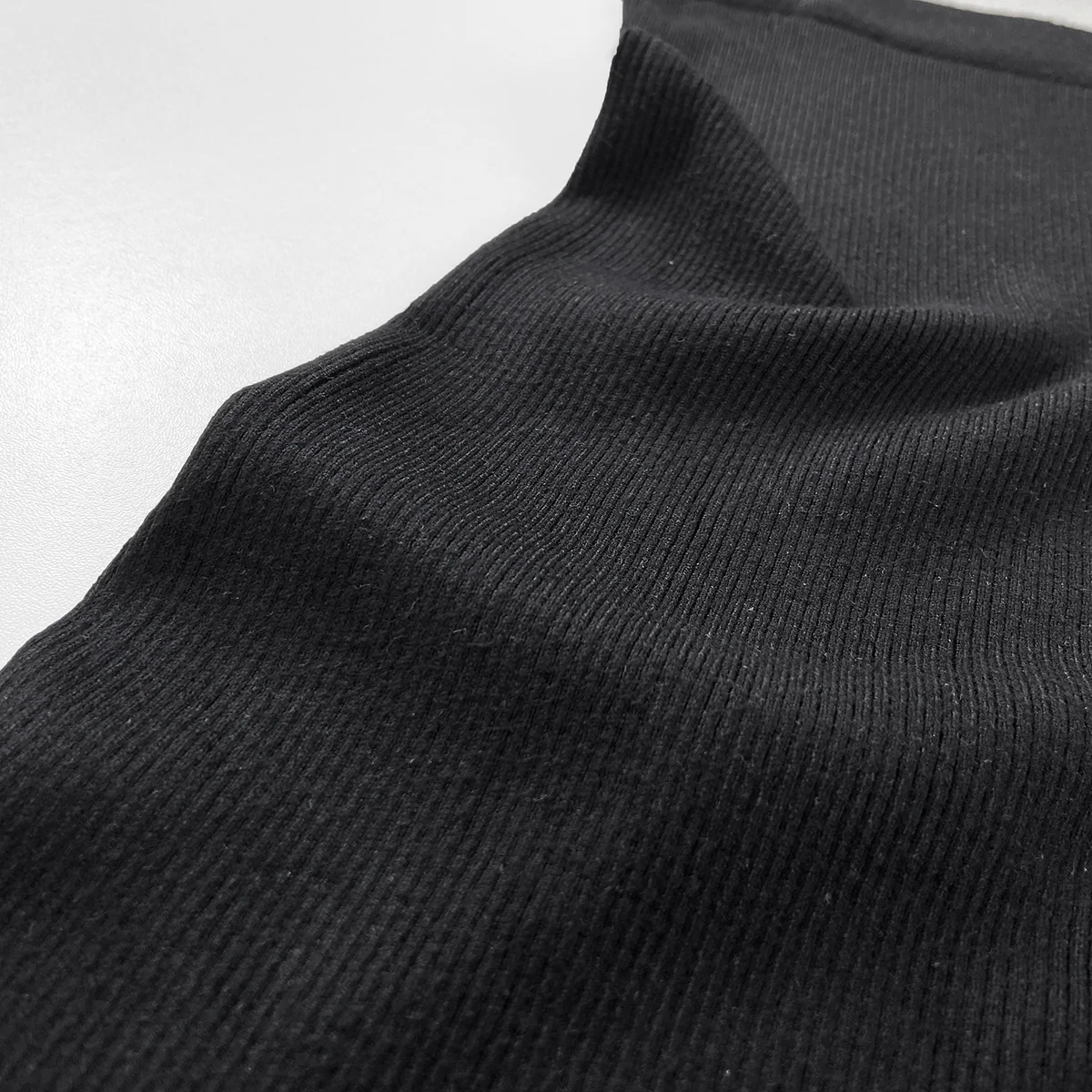 Womens Premium Ribbed Knit Midi Skirt - Image 6