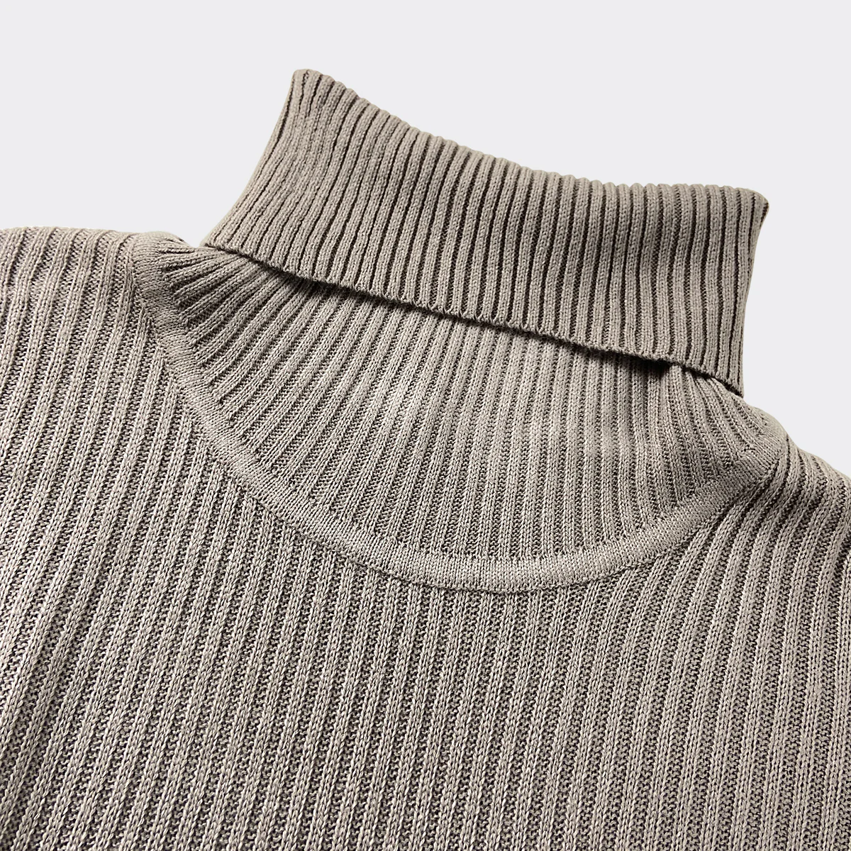 Womens Ribbed Knit Turtleneck Soft Stretch Sweater - Image 10