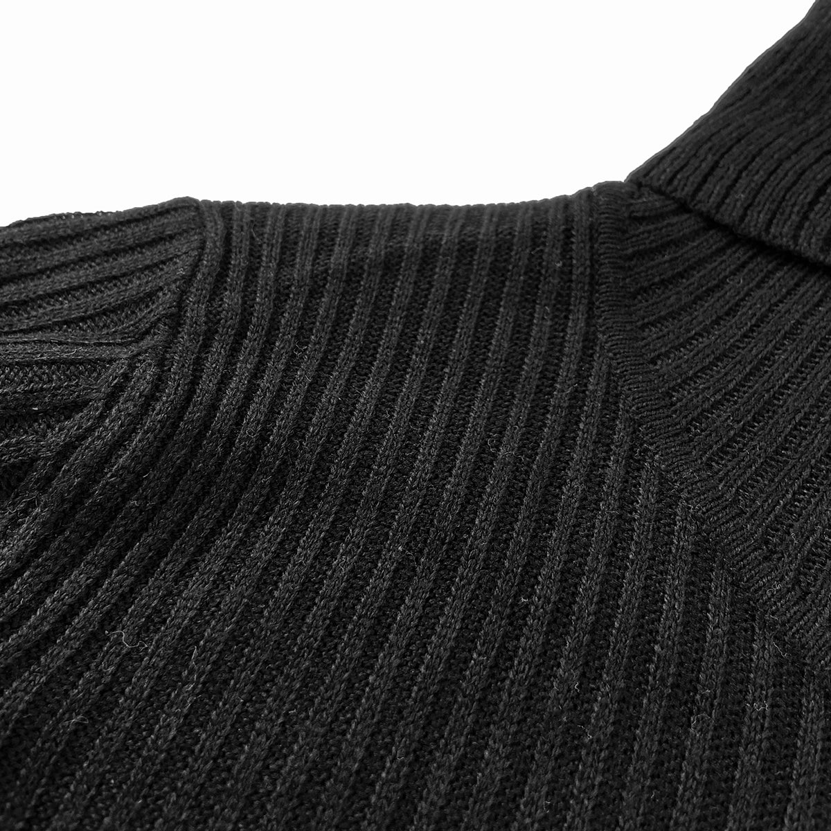 Womens Ribbed Knit Turtleneck Soft Stretch Sweater - Image 13