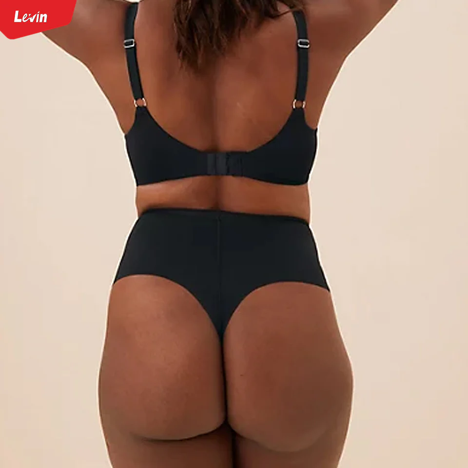 Women’s Solid High Waisted Seamless Thongs - Image 6