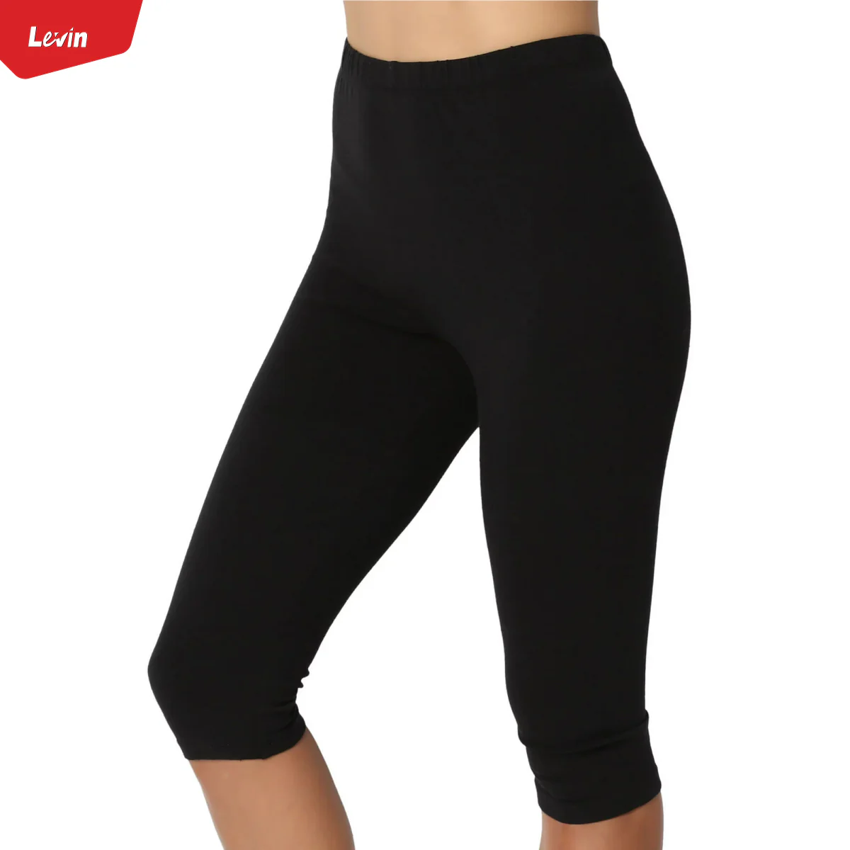 Women's 3/4 Basic Cotton Capri Leggings - Image 15