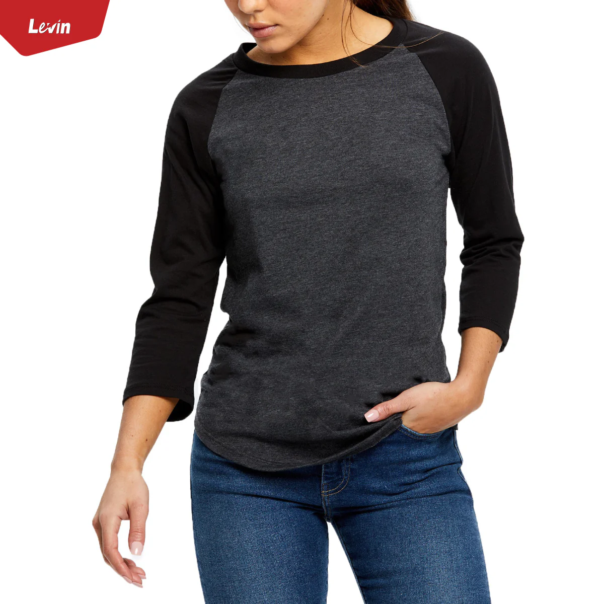 Women's 3/4 Raglan Sleeve Casual T-Shirt - Image 10