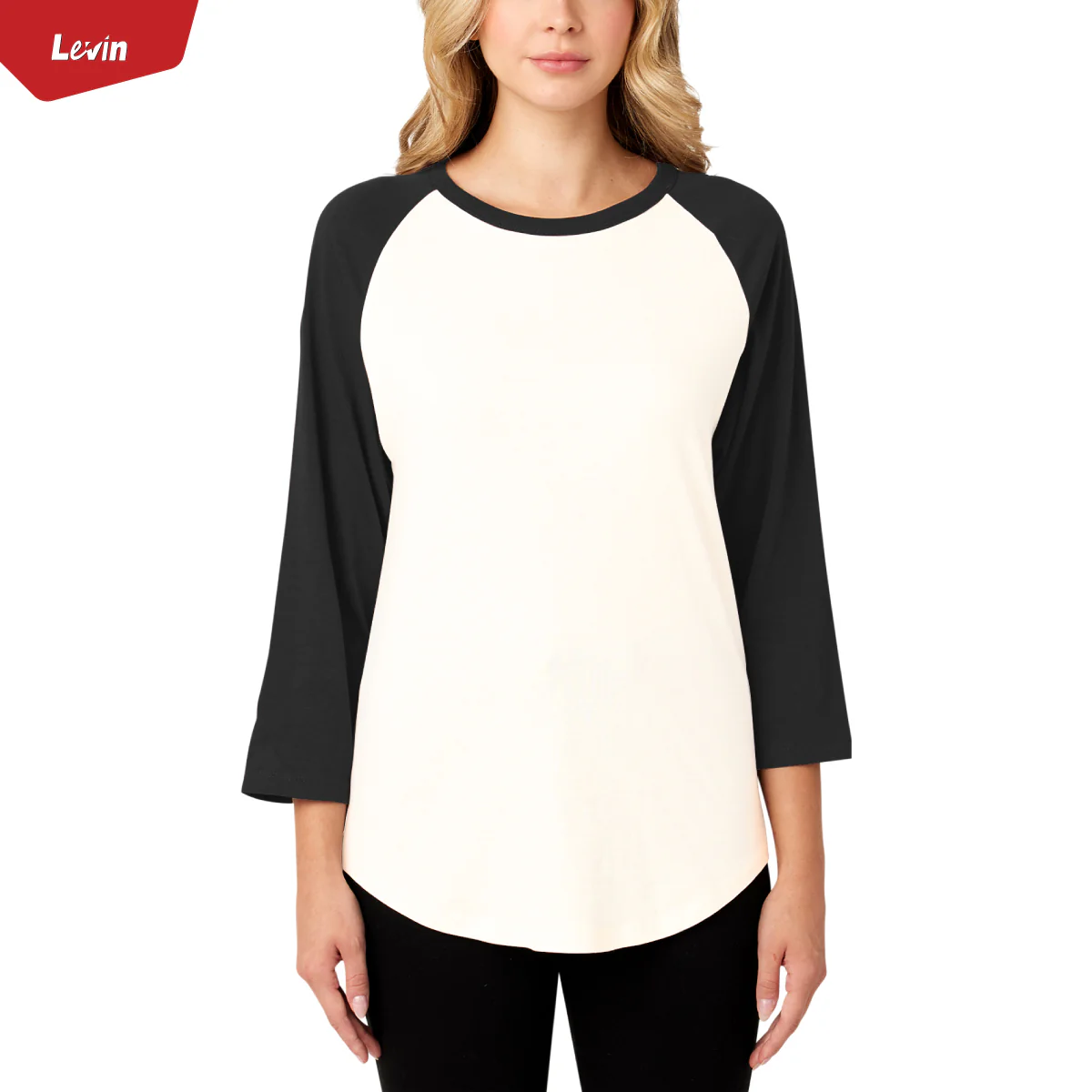 Women's 3/4 Raglan Sleeve Casual T-Shirt - Image 3