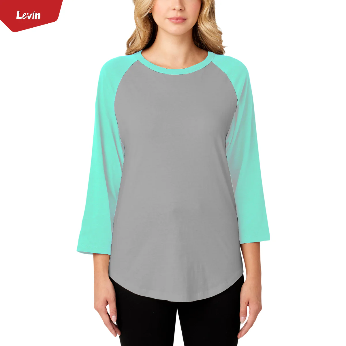Women's 3/4 Raglan Sleeve Casual T-Shirt - Image 4