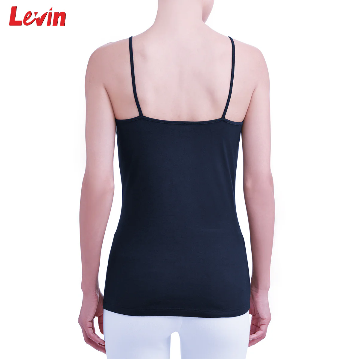 Women's Basic Short spaghetti strap Fitted Cami Cotton Tank Top - Image 4
