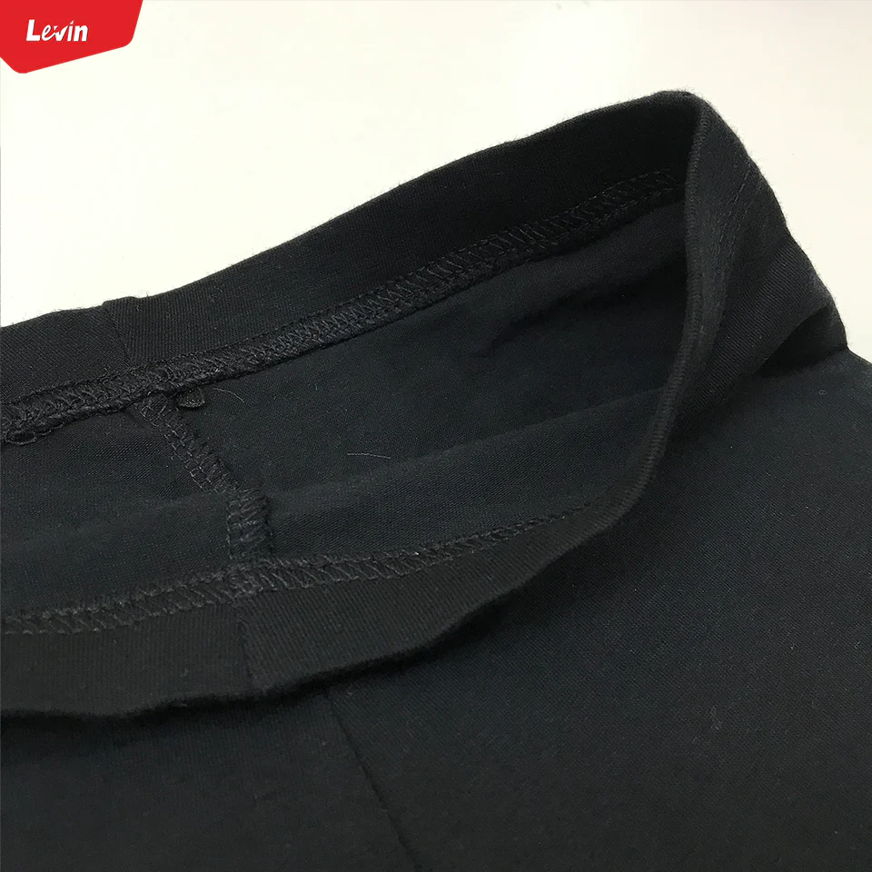 Womens Black Stretch Cotton Biker Shorts - Image 6
