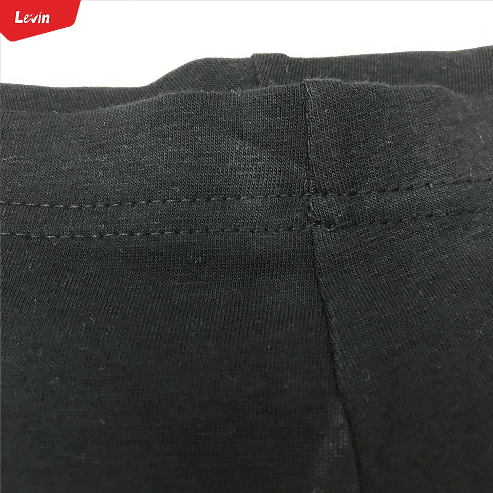 Womens Black Stretch Cotton Biker Shorts - Image 7