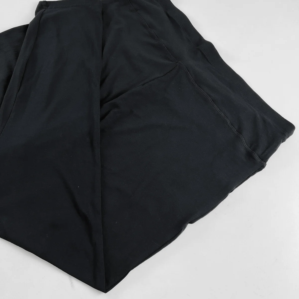 Women's Maternity Black Cotton Wide-Leg Leggings - Image 3