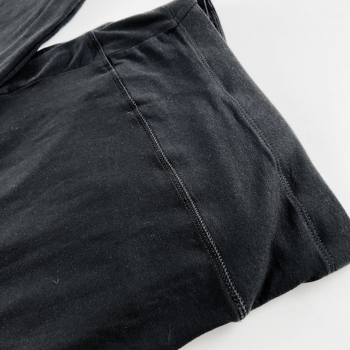 Women's Maternity Black Cotton Wide-Leg Leggings - Image 7