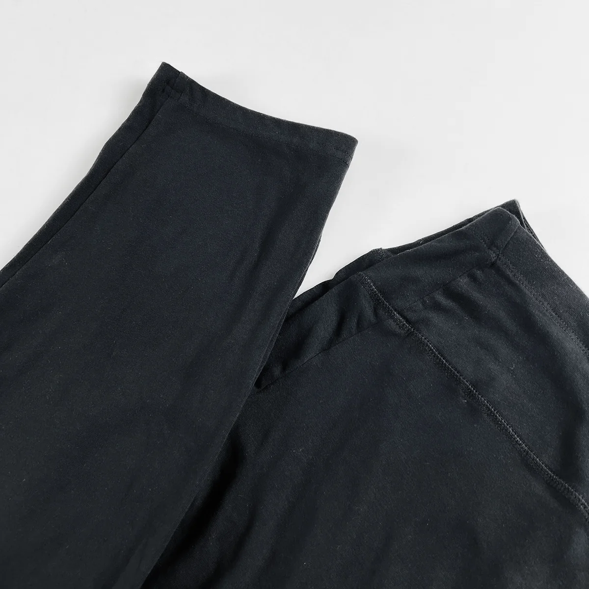 Women's Maternity Black Cotton Wide-Leg Leggings - Image 8