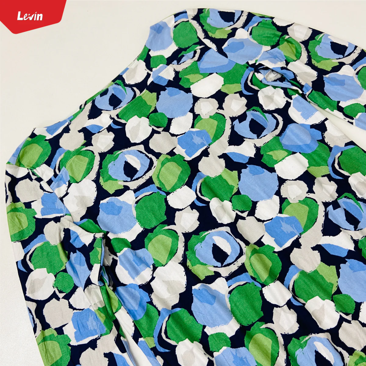 Womens Boat Neck Long Sleeve Printed Top - Image 11