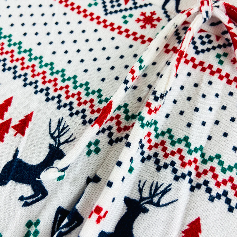 Womens Casual Printed Holiday Cozy Pajama Joggers - Image 7