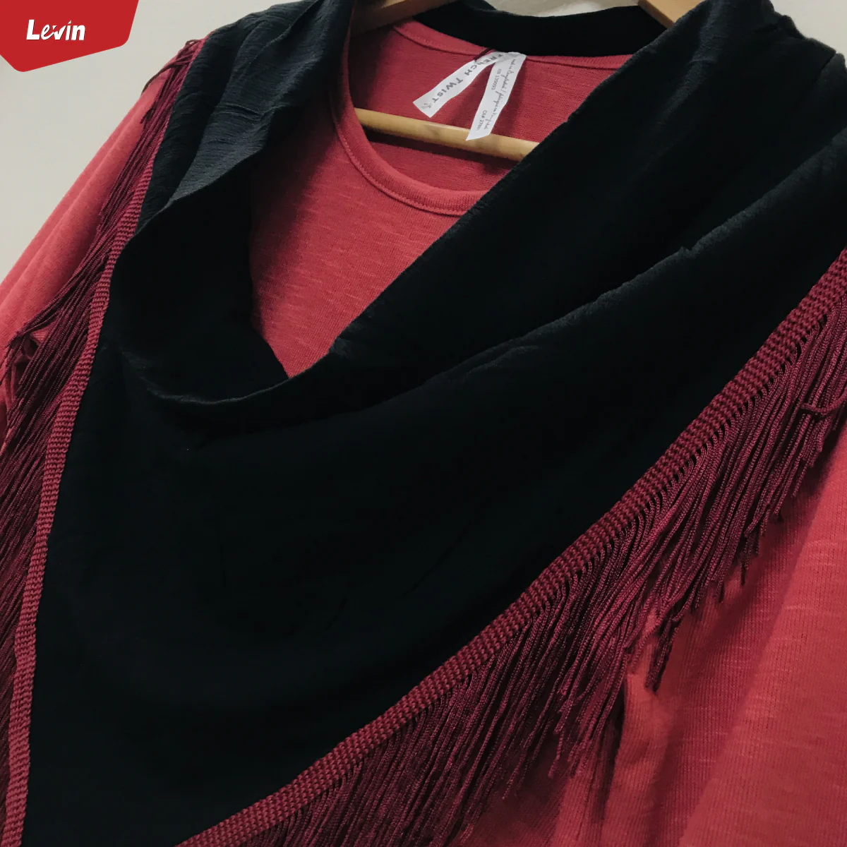 Women's Casual Cotton Long Sleeve Fringe Hem Solid T-Shirt - Image 10